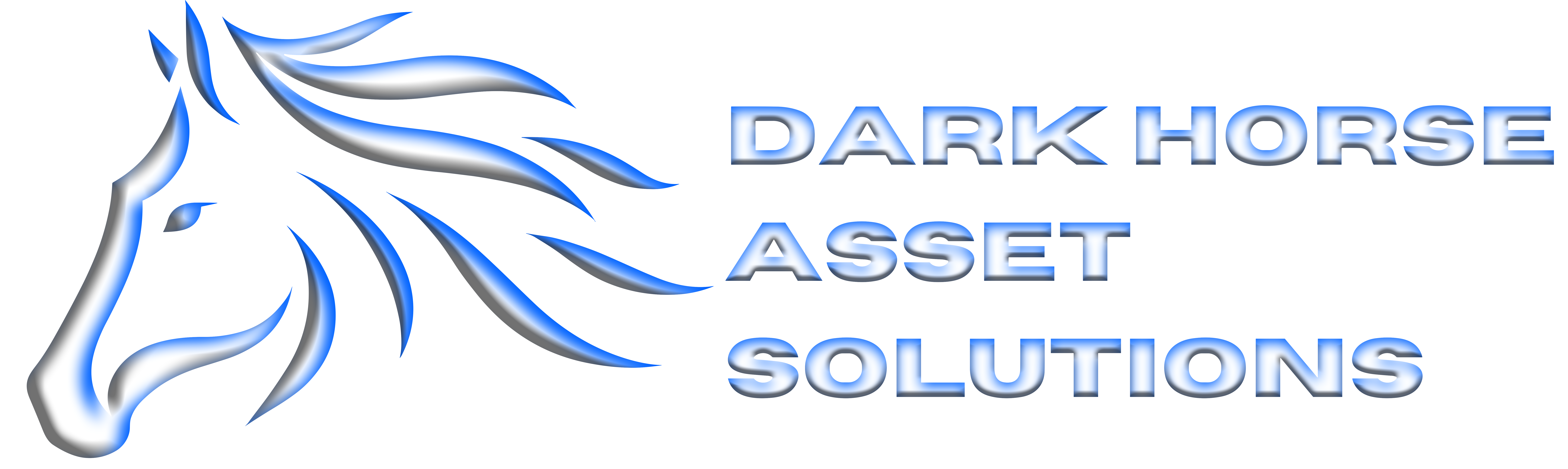 Dark Horse Asset Solutions logo - A silhouette of a strong and confident dark horse, symbolizing resilience and success in real estate investing and redevelopment.